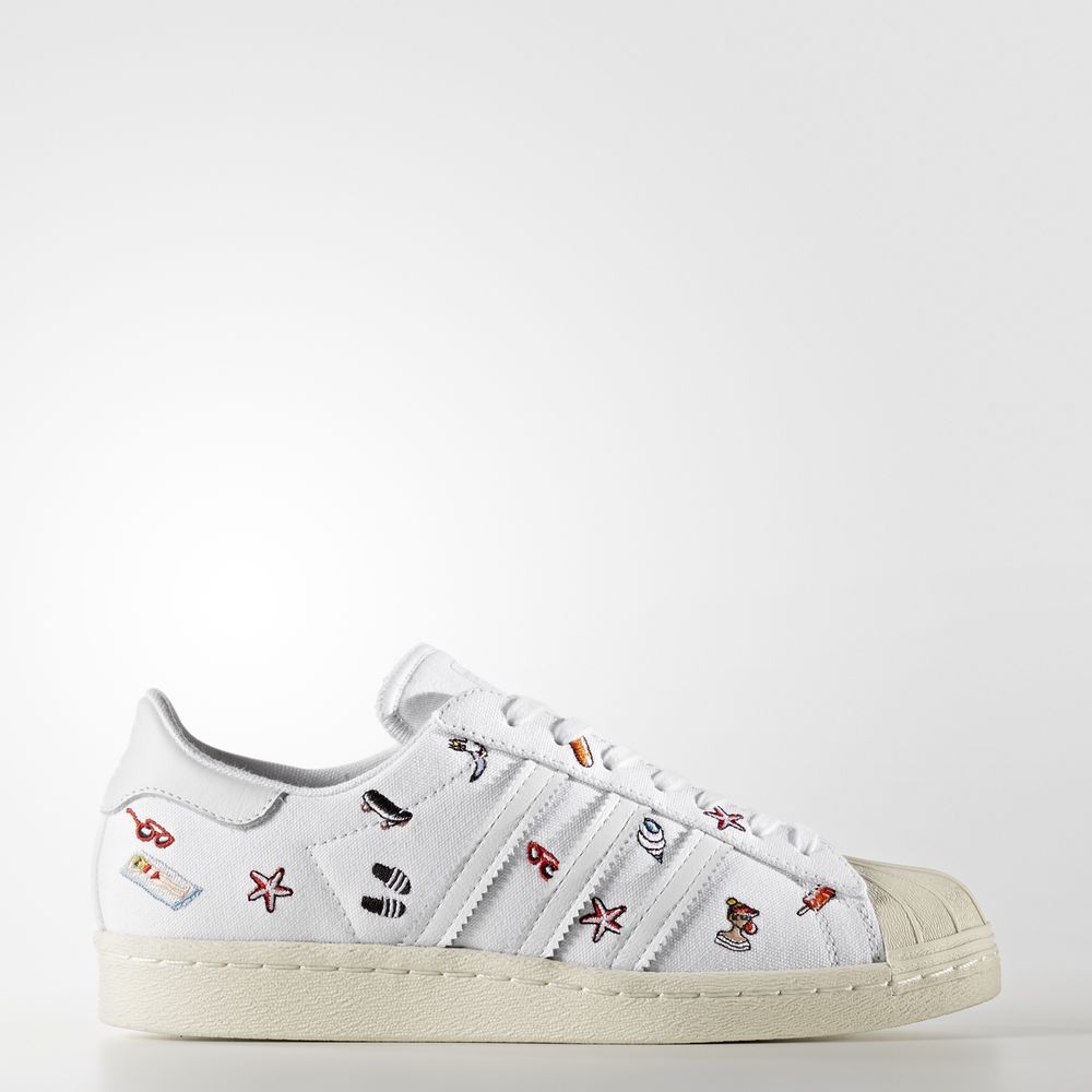 Adidas Superstar 80s - Originals γυναικεια - Ασπρα/Ασπρα/Ασπρα,Μέγεθος: EU 36 – 54 2/3 (459AETCW)